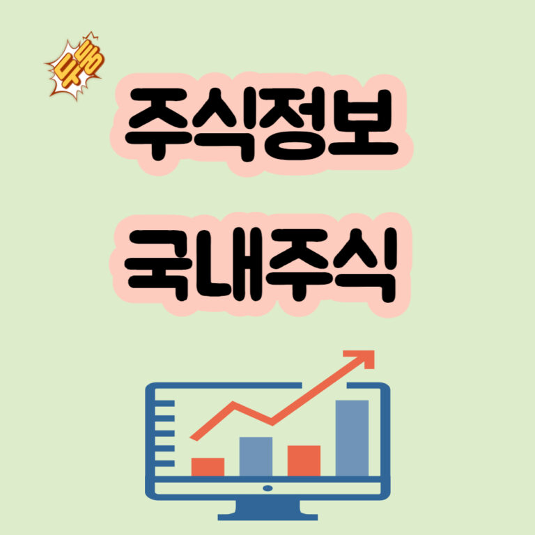 국내주식 주식정보 한국주식 정보사이트 정보