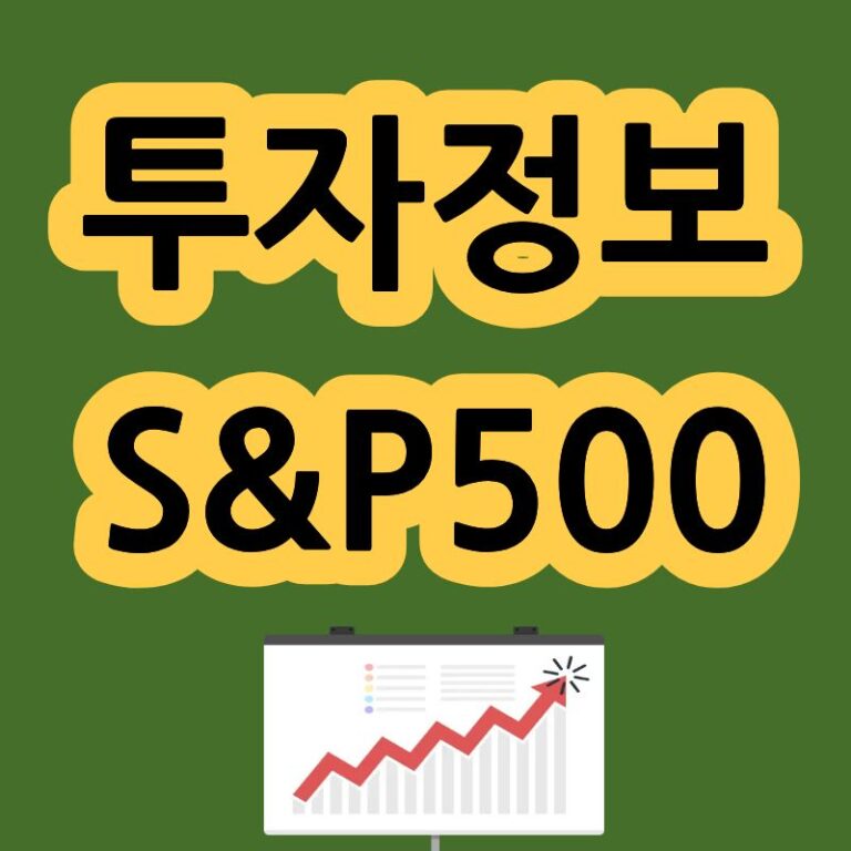 주식용어 미국주식 해외주식 지수 S&P500