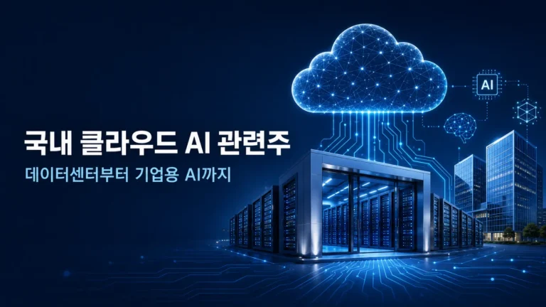 국내주식 클라우드 AI 관련주 산업지도