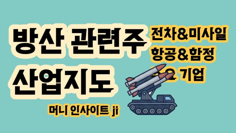 방산 관련주 산업지도 전차·미사일·항공·함정 주요 기업
